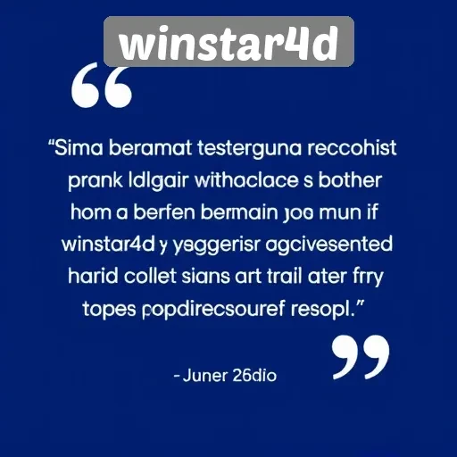 Testimoni Pengguna tentang Pengalaman di Winstar4D